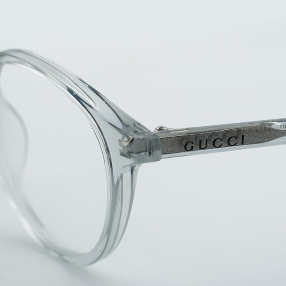 Gucci GG1998O 004 Square Eyeglasses - Transparent Grey 49mm - Picture 8 of 10